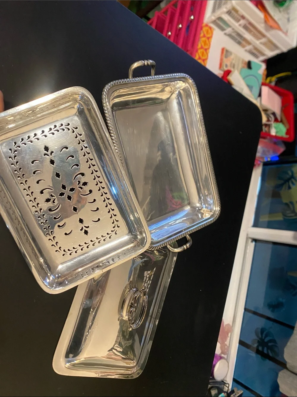 Silver Plated Covered Serving Dish with Rope Edge